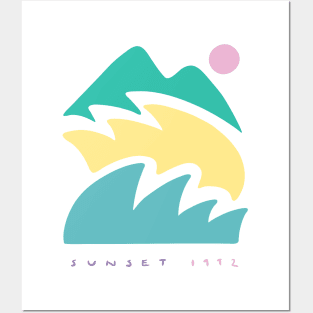 Sunset 1992 Posters and Art